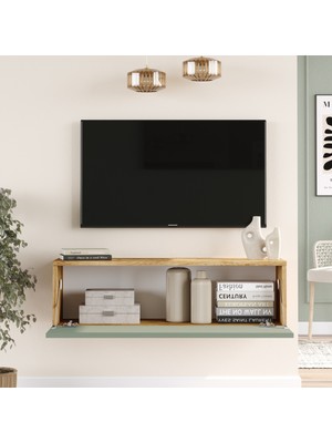 Robin Home Loft Tv Ünitesi 100CM Çam-Ihlamur Yeşili