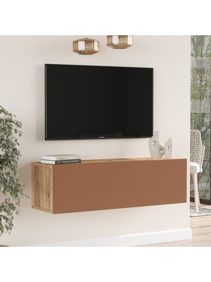 Robin Home Loft Tv Ünitesi 100CM Çam-Kiremit