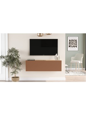 Robin Home Loft Tv Ünitesi 100CM Çam-Kiremit