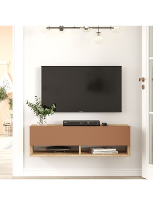 Robin Home Loft Tv Ünitesi 100CM Çam-Kiremit