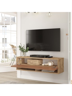 Robin Home Loft Tv Ünitesi 100CM Çam-Kiremit