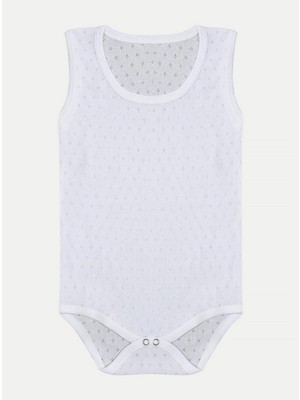 Vitmo 5'li Bebek Jakarlı Askılı Nefes Alan Organik Pamuk Çıtçıtlı Body Kolsuz Model