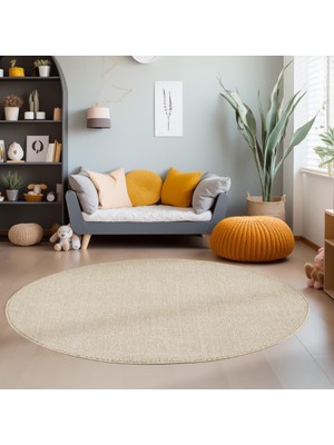 Red Halı Yuvarlak Düz Renk Bej Sisal Yumuşak Polipropilen Jüt Halı Salon Oturma Odası Yolluk Mutfak Koridor Halısı