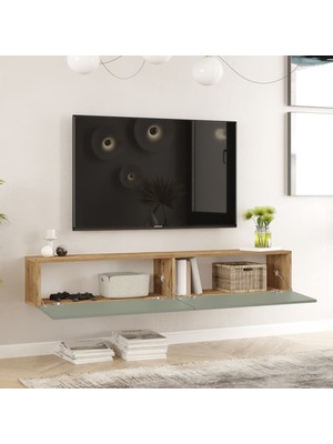 Robin Home Loft Tv Ünitesi 180CM Fr8-Ay Çam-Ihlamur Yeşili