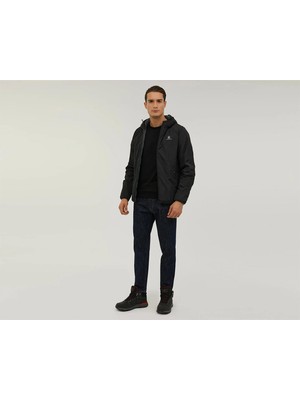Lumberjack Markasız Lumberjack ml Lucas Coat 1SN55 3 Pr Cıft Taraflı Kapusonlu Kol Armalı Mont