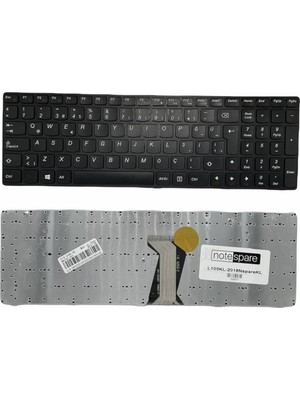 Notespare Lenovo ile Uyumlu Ideapad Z580 Type 20135, Z580 Type 2151 Notebook Klavye Siyah Tr