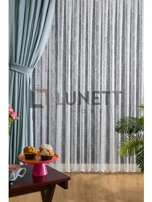 Lunett Home Kullanıma Hazır Mint Rengi Pilesiz Ekstraforlu Düz Dikim Fon Perde Tek Kanat 9244