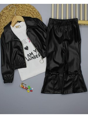 Sofun Ceketli Fiyonklu 3 Lü Deri Takım