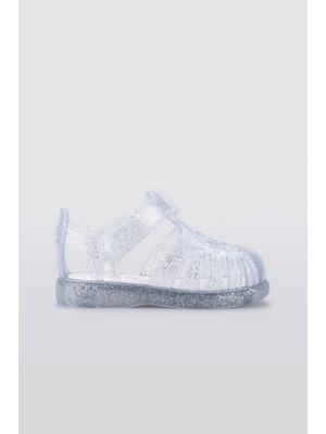 Igor Tobby Gloss Glitter Kız Çocuk Şeffaf Simli Sandalet