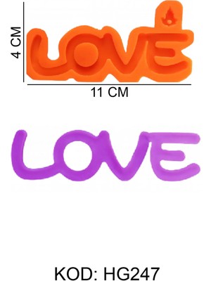 Depposite Love Harf-Rakam Figürlü Gıda Silikon Kalıbı