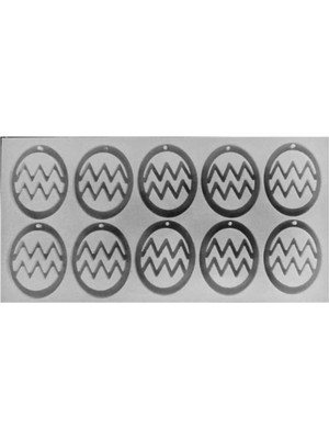 Depposite Epoksi Reçine Kova Burcu Anahtarlık Kalıbı 9 Lu