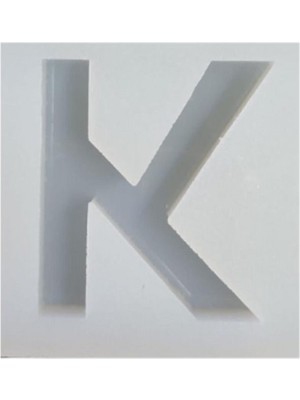 Depposite Epoksi Reçine K Harfi Tekli Silikon Kalıp