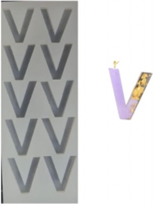 Depposite Epoksi Reçine Seri Üretim V Harf Kalıbı 10 Lu