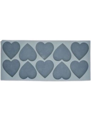 Depposite Epoksi Reçine Kalp Magnet Kalıbı10 Lu