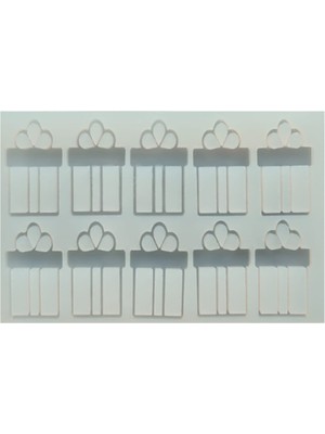 Depposite Epoksi Reçine Hediye Paketi Anahtarlık ve Kolye Kalıbı