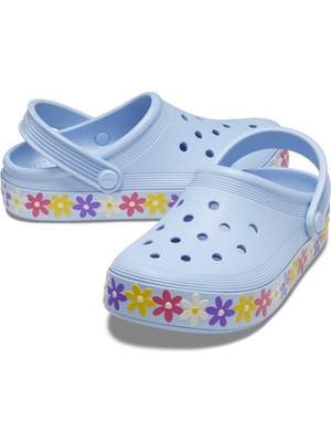 Crocs 209061-4NS Off Court Daısy Clog K Blue Calcıte Çocuk Sandalet