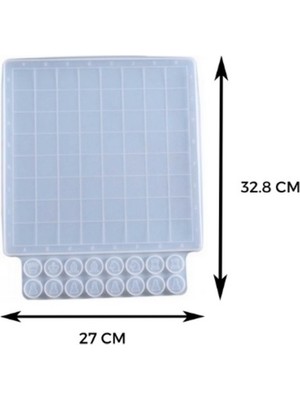 Depposite Epoksi Satranç ve Dama Tahtası Seti