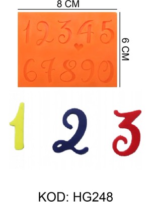 Depposite Harf-Rakam Figürlü Gıda Silikon Kalıbı