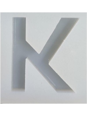 Depposite Epoksi Reçine K Harfi Tekli Silikon Kalıp