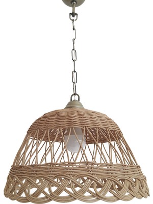 Turkish Belkıs Rattan Rattan Bambu Hasır Sarkıt Avize 35 cm