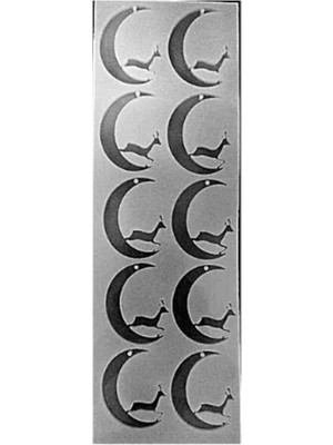 Depposite Epoksi Reçine Ay Ceylan Anahtarlık ve Kolye Kalıbı 10 Lu