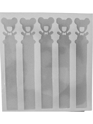 Depposite Epoksi Reçine Ayıcık Şeklinde Kitap Ayracı Kalıbı 5 Li