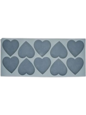 Depposite Epoksi Reçine Kalp Magnet Kalıbı10 Lu