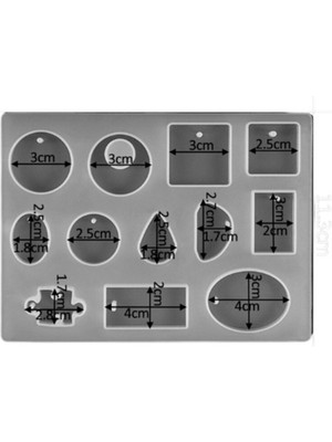 Depposite Epoksi Puzzle Yapboz Kolye Silikon Kalıbı