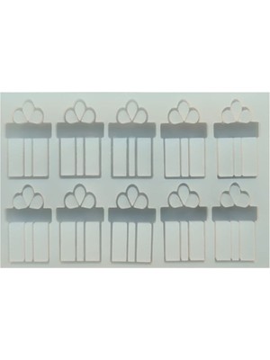 Depposite Epoksi Reçine Hediye Paketi Anahtarlık ve Kolye Kalıbı