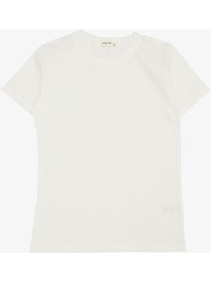 Breeze Erkek Çocuk Tişört Basic 4-8 Yaş, Ekru