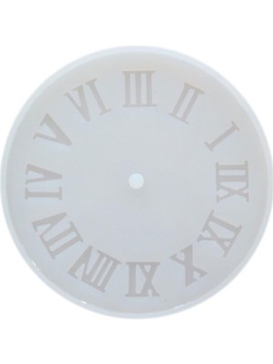 Depposite Epoksi Silikon Kalıp Roma Rakamlı Saat Kalıbı Küçük Boy 10 cm