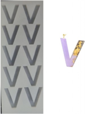 Depposite Epoksi Reçine Seri Üretim V Harf Kalıbı 10 Lu