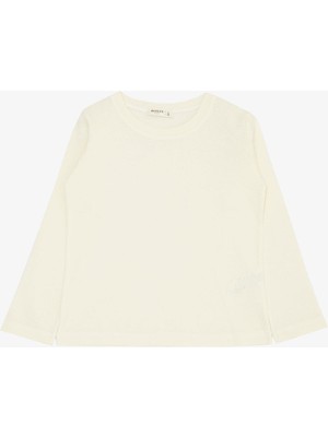 Breeze Erkek Çocuk Uzun Kollu Tişört Basic 4-8 Yaş, Krem