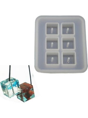 Depposite Epoksi Silikon Kalıp Küp Modeli 12 mm 6 Lı