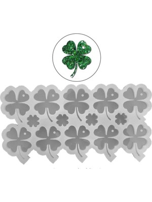 Depposite Epoksi Silikon Kalıp Yonca Kalıbı 10 Lu