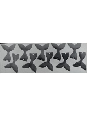 Depposite Epoksi Reçine Balık Kuyruğu Anahtarlık Kalıbı 10 Lu