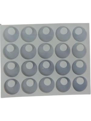 Depposite Epoksi Reçine Daire Kolye Anahtarlık ve Küpe Kalıbı 20 Li