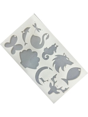 Depposite Epoksi Reçine Karışık Kolye Anahtarlık ve Magnet Kalıbı Model 6