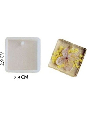 Depposite Epoksi Silikon Kalıp Minik Boy Kare Model