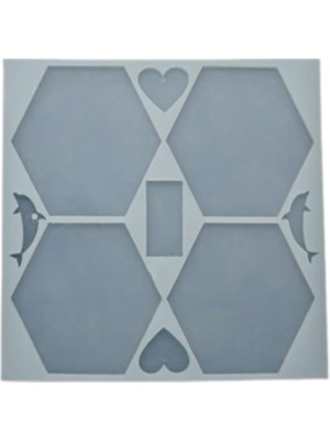 Depposite Epoksi Reçine Altıgen Bardak Altlığı Kalıbı 4 Lü