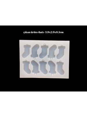 Depposite Yılbaşı Çorabı Epoksi Kalıp