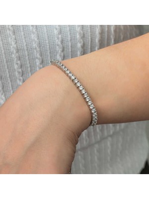 Serra Jewels Gümüş Su Yolu Asansörlü Kadın Bileklik