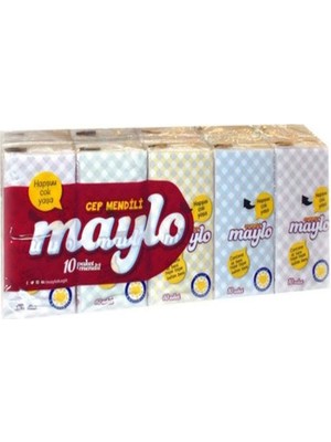 Maylo Cep Mendili 10'lu Paket  X3 Adet