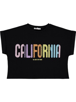 Civil Girls Kız Çocuk T-Shirt 6-9 Yaş Siyah