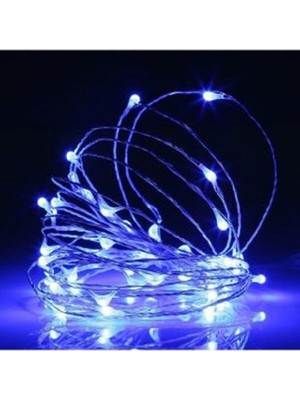 Ddpest Ds- Pil Ile Çalışan Dekoratif 10 Metre Peri LED Işık Mavi Işık Aydınlatma (Piller Dahil Değildir)