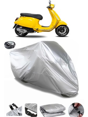 CoverPlus Vespa Sprint 150  Arka Çanta Uyumlu Su Geçirmez Motosiklet Brandası