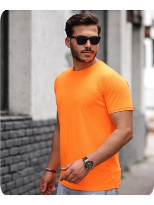 Spor Life Mens Style Mikro Sıfır Yaka T-Shirt