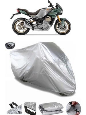 CoverPlus Moto Guzzi V100 Mandello S  Arka Çanta Uyumlu Su Geçirmez Motosiklet Brandası