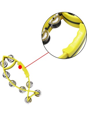 Hermoso El Çanı Müzik Aleti El Çanı Tef Çıngırak Çanı, Sarı (Yurt Dışından)