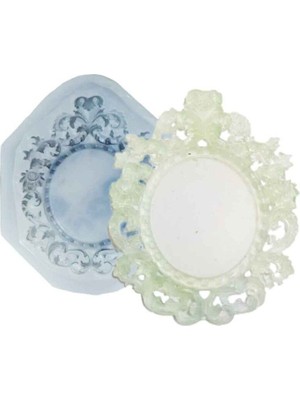 Depposite Epoksi Silikon Kalıp Desenli Çerçeve 7.3x6 cm